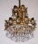 1970s Brass & Lead Crystal Bodenmais Chandelier from Joska, 1970s For Sale - Image 5 of 12