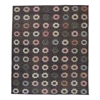 Handmade Modern Kilim Rug 8'8" X 10' For Sale