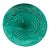 19th Century Green Majolica Orchid Plate Saint Clement For Sale