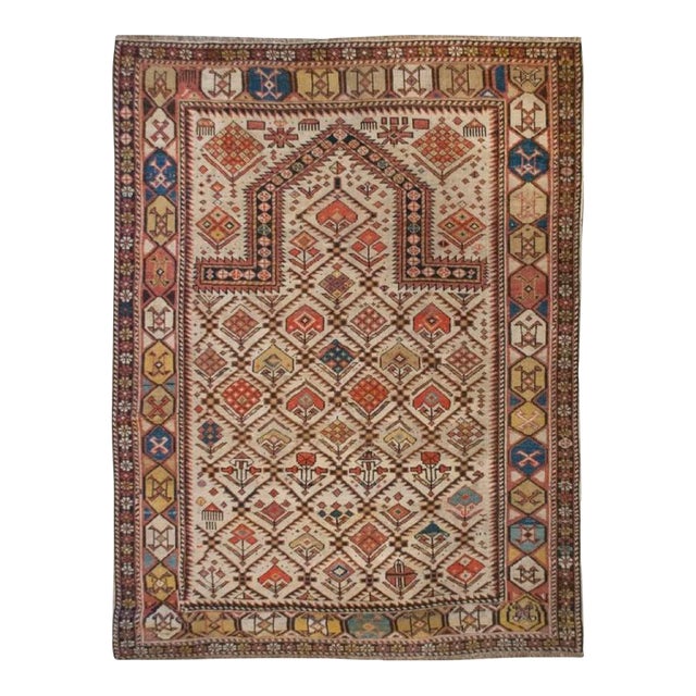 19th Century Shirvan Prayer Rug For Sale