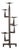 Brutalist Wrought Iron 4-Armed Candelabra, 1960s For Sale