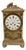 Alabaster Mantel Clock, 1800s For Sale