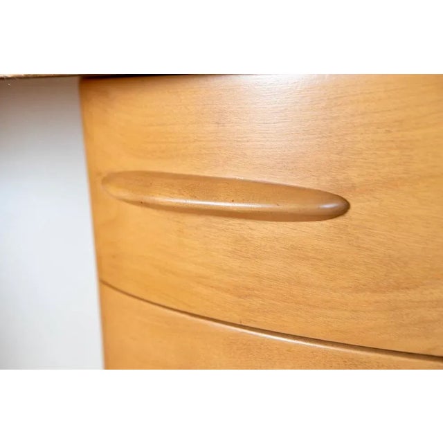 1950s Solid Birch Heywood Wakefield Desk For Sale - Image 6 of 8
