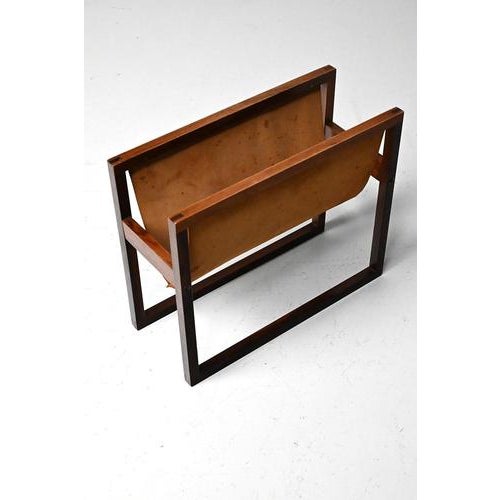 Danish Rosewood Magazine Holder For Sale - Image 3 of 9