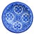 Blue Moroccan Ceramic Plate For Sale