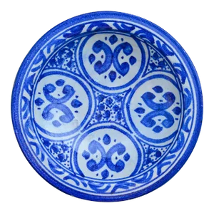 Blue Moroccan Ceramic Plate
