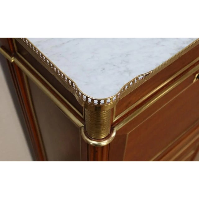 Small Louis XVI Mahogany Secretary For Sale - Image 6 of 18