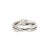 David Yurman David Yurman Crossover 925 Silver & 18k Yellow Gold 4 MM Petite X Band Ring, Size 4 For Sale - Image 4 of 8
