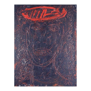 Sax Berlin Blood. Neo Expressionist NYC Painting 2019 For Sale