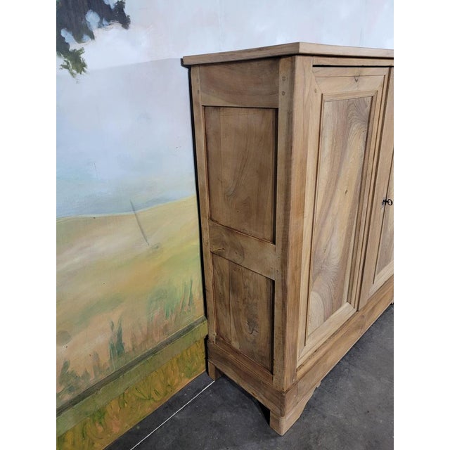 Small Louis Philippe Walnut Armoire For Sale - Image 9 of 12