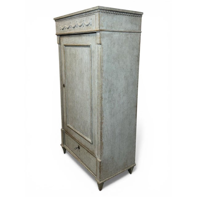 Late 19th Century Gustavian Linen Cupboard, 1880s For Sale - Image 5 of 9