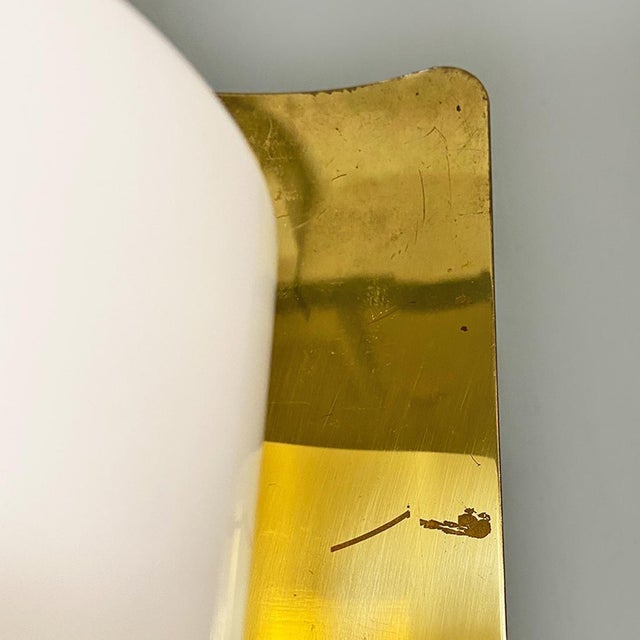 Mid-Century Modern Brass & Glass Wall Light by Jakobsson for Ab Markaryd, Sweden, 1970s For Sale - Image 4 of 13