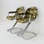 pace Age Chrome & Velvet Dining Room Chair by Gastone Rinaldi, 1970s For Sale - Image 3 of 5