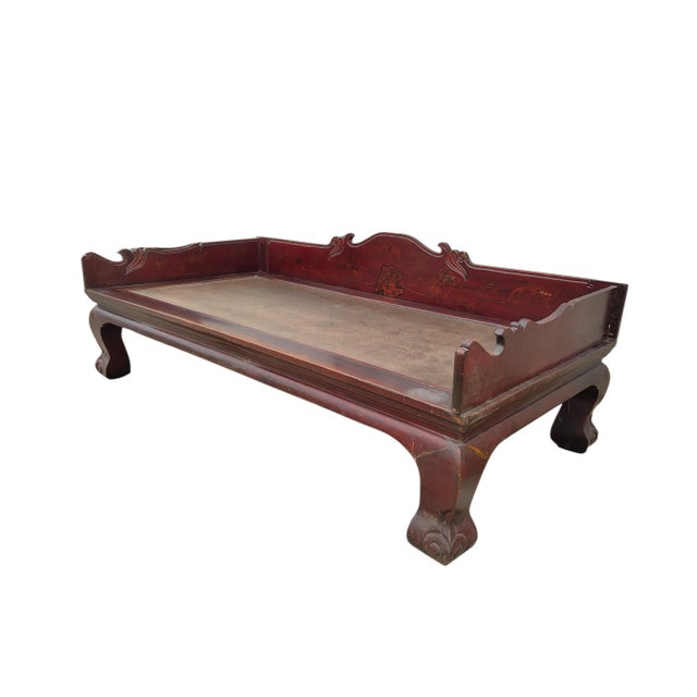 Chinese Large Antique Chinese Daybed For Sale - Image 3 of 9