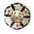 Chinoiserie Set of Six Antique Gaudy Welsh Hand-Painted Saucers, Chinoiserie Landscape, English Pottery, C. 1820–1860 For Sale - Image 3 of 9