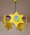 German Childrens Room Ceiling Lamp with Colored Painted Pine Wood Frame by Waldi For Sale - Image 6 of 8