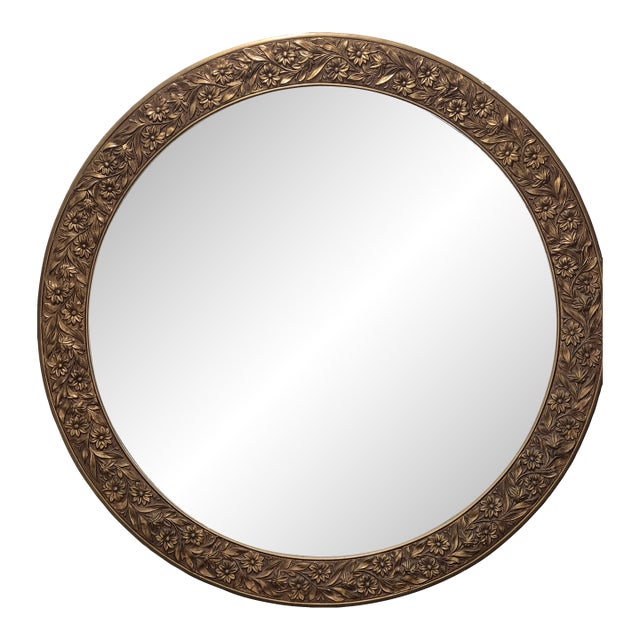 Victorian 1800 Gold Leaf Mirror For Sale