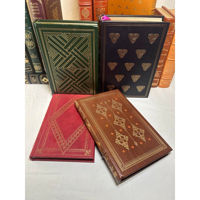 1970s Vintage Franklin Library Collection Limited Edition Leather Books - Set of 18 Books. Offered is a fine collection of...