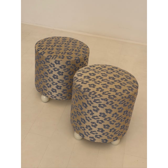 Wood Vintage Ottomans, 1970s, Set of 2 For Sale - Image 7 of 12