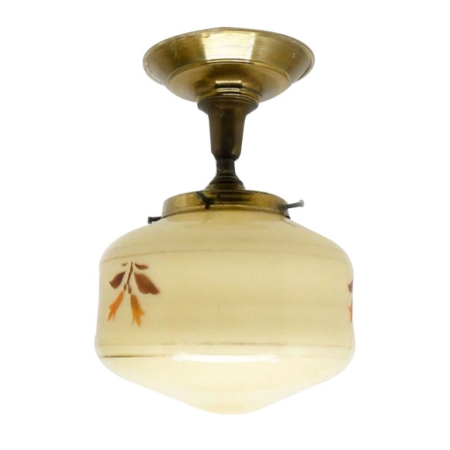 Art Deco Pendant Lamp, Poland, 1950s For Sale