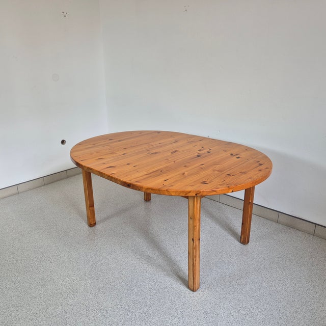 Round Pinewood Dinning Table by Monster Skydd, 1960s For Sale - Image 12 of 12