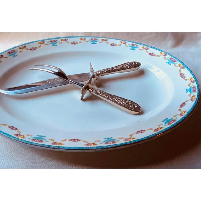 1930s Grindley & Co "The Royston" Bone China Meat Platter – Vermont Estate Find For Sale - Image 9 of 18