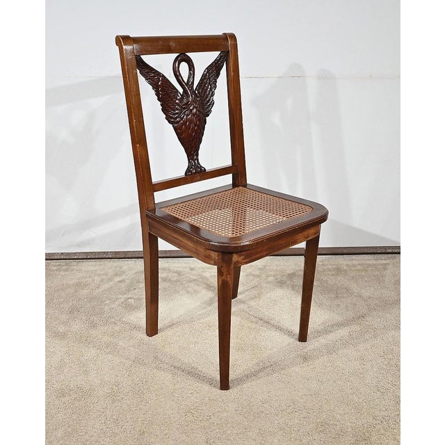 Brown Set of Antique Mahogany Chairs For Sale - Image 8 of 18