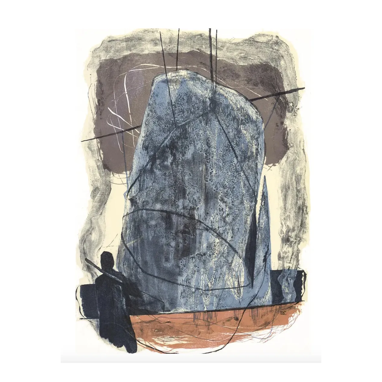 1968 Benton Spruance Moby Dick: Spirit of Ahab Lithograph | Chairish