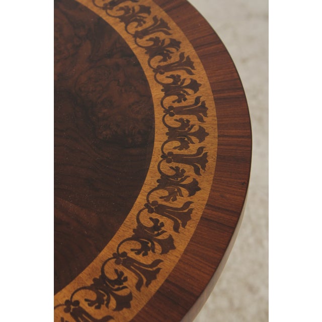 Maitland Smith 89-0406 Inlaid Mahogany Table For Sale - Image 10 of 13