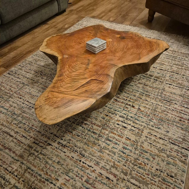 2020s One-of-a-Kind Scottish Pine Live Edge Coffee Table For Sale - Image 5 of 7