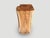 Andrianna Shamaris Organic Teak Wood Pedestal or Side Table For Sale - Image 4 of 6