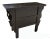 Early 20th Century Dark Brown Antique Coffer Table with Two Drawers For Sale In Greensboro - Image 6 of 10