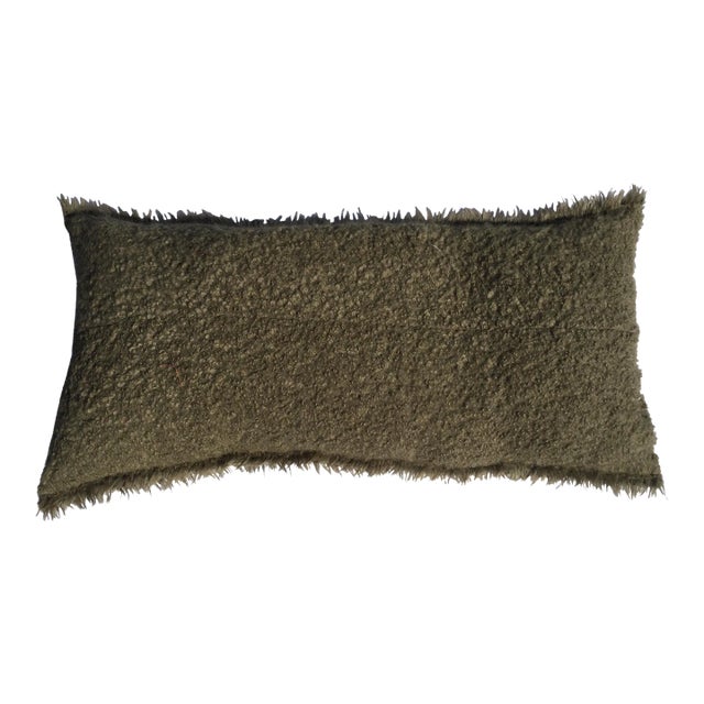 Contemporary Real Alpaca fabricLumbar Pillow For Sale