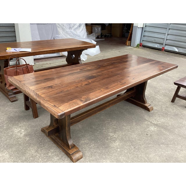 French Oak Farmhouse Table W/ Benches For Sale - Image 15 of 17