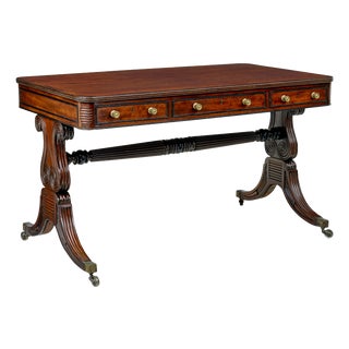 William IV Mahogany Library Desk, 1835 For Sale