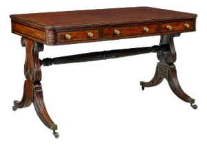 William IV Mahogany Library Desk, 1835