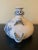 Blue Vintage Italian Hand Painted Blue and White Faience Pottery Jug Vase For Sale - Image 8 of 12