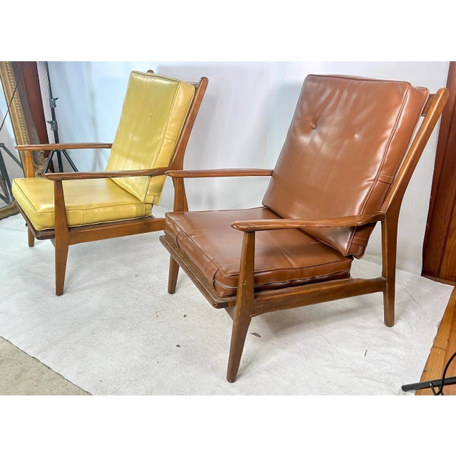 Mid Century Walnut Danish Style Lounge Chairs - a Pair For Sale - Image 10 of 10