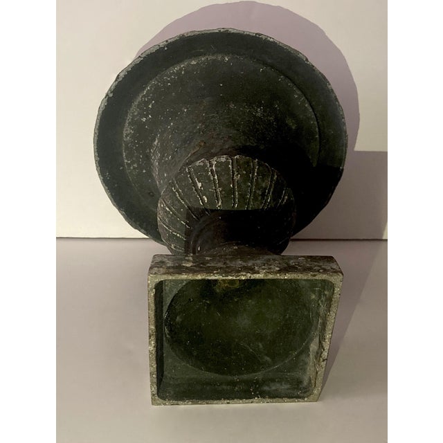 1940s Italian Outdoor Ornamental Tole Flower Urn For Sale - Image 9 of 10