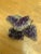 Glass Set of Four Natural Rugged Amethyst Rock Crystals For Sale - Image 7 of 7
