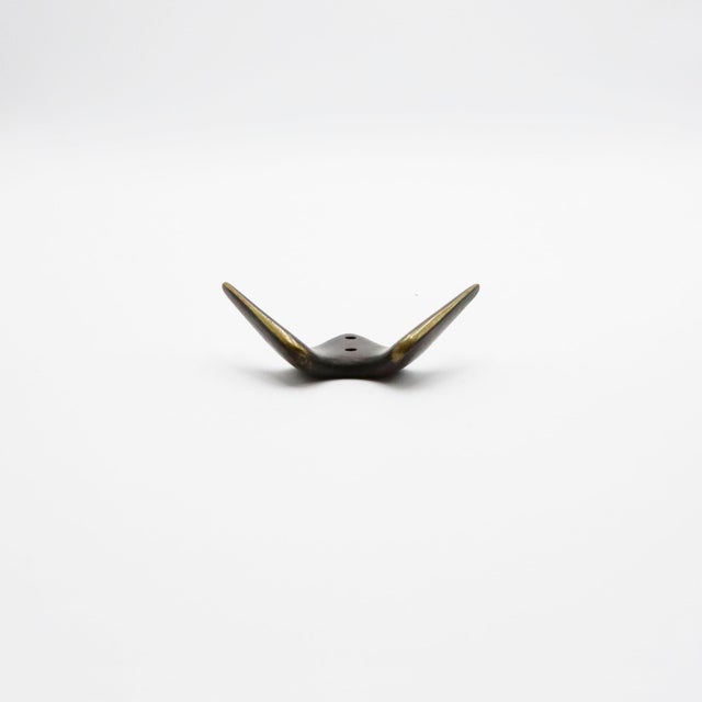 Mid-Century Modern Original Brass Hook Attributed to Carl Auböck For Sale - Image 3 of 5