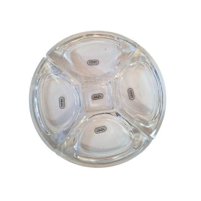 Vintage Antipasto Tray in Lead Crystal from Gottinghen, Italy, 2000s For Sale - Image 6 of 7