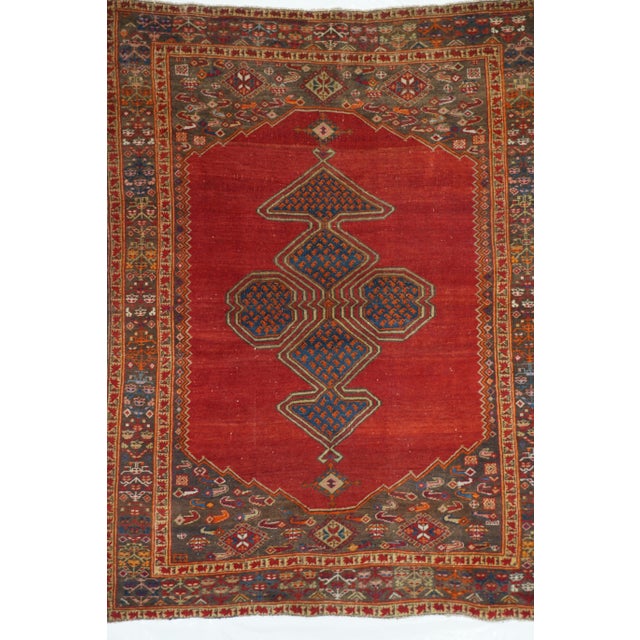 Antique Malayer Rug 4'3'' X 5'8'' For Sale - Image 4 of 10