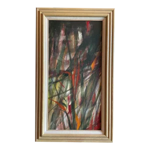 Vintage 20th Century Abstract Oil Painting