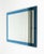 Blue Rectangular Wall Mirror with Blue Frame from FAB Crystal, Italy, 1980s For Sale - Image 8 of 12