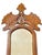 Antique tamp art hand carved mirror with candleholders and small pocket. Perfect for vintage photos or letters. Applied...