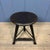 Black Stool with Dark Wooden Seat from Rowac, 1940s For Sale - Image 6 of 14