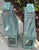 Verdigris Pair of Monumental Art Deco Style Verdigris Copper & Brass Wall Lanterns For Sale - Image 8 of 16