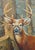 Large White Tail Deer Painting on Canvas For Sale - Image 4 of 5