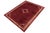 A beautiful hand-knotted wool rug measuring approximately 6'8" x 9'8". This striking carpet features a rich red field...